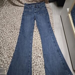 American Eagle Flared denim high waist